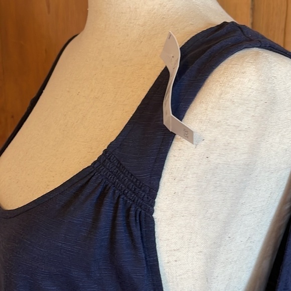 NWT Ann Taylor Loft Viscose Blend Blue tank top blouse Sz. XL - Picture 6 of 8